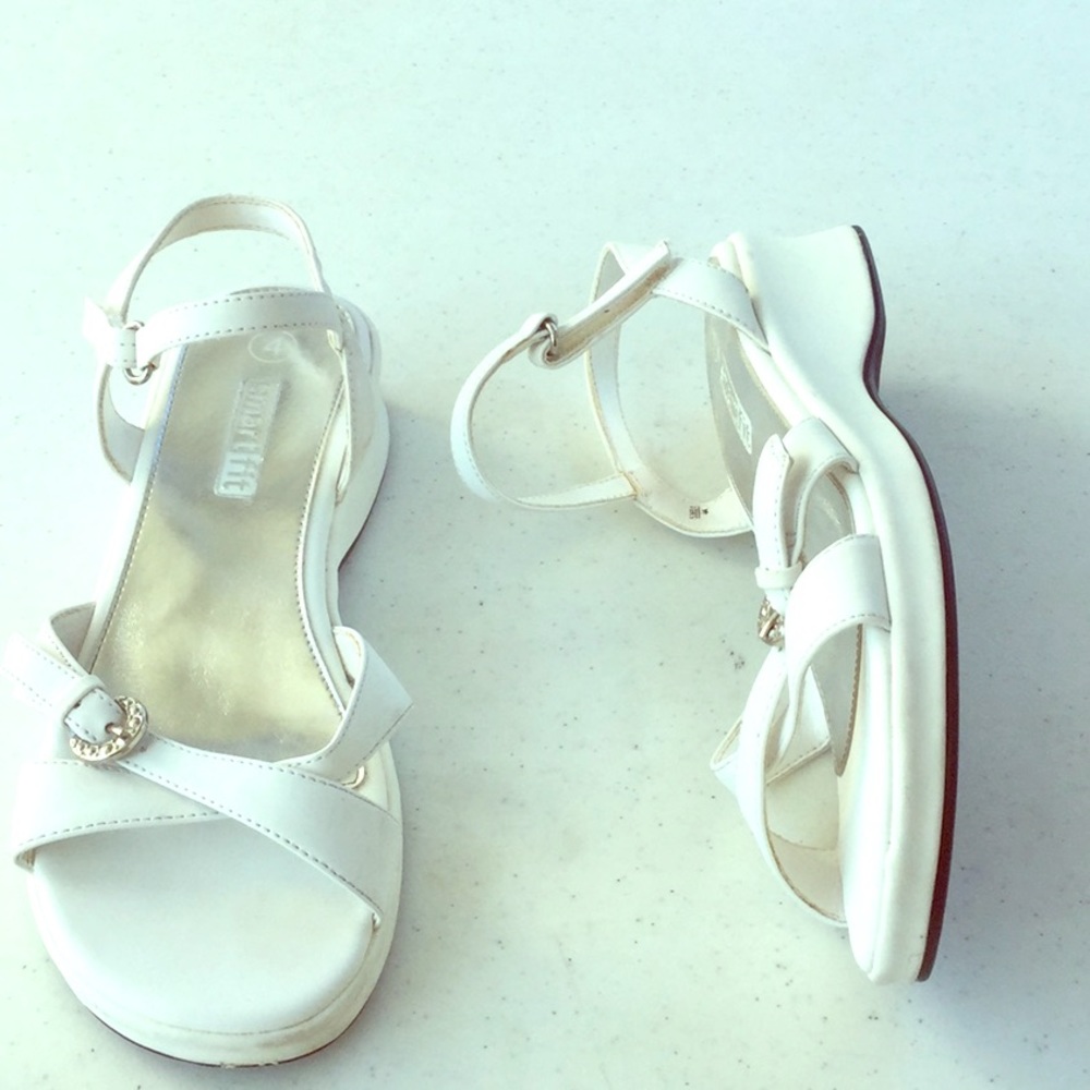Chunky White Sandals